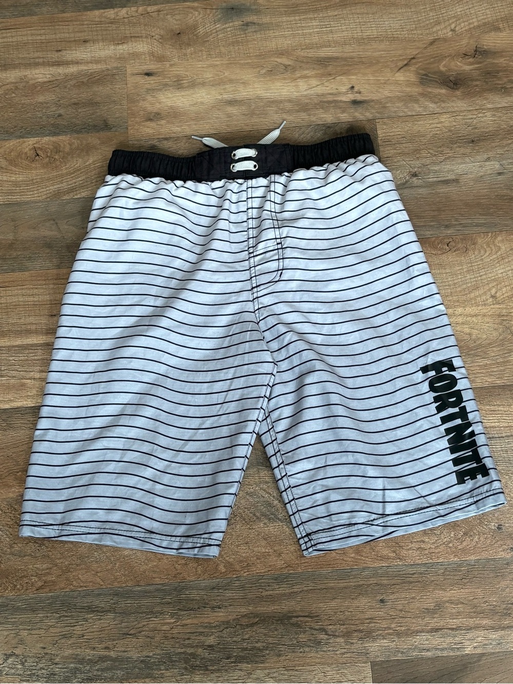 Fortnite Striped Swim Trunks